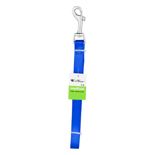 PetWear 5' Leash Medium Blue, 1.0 CT