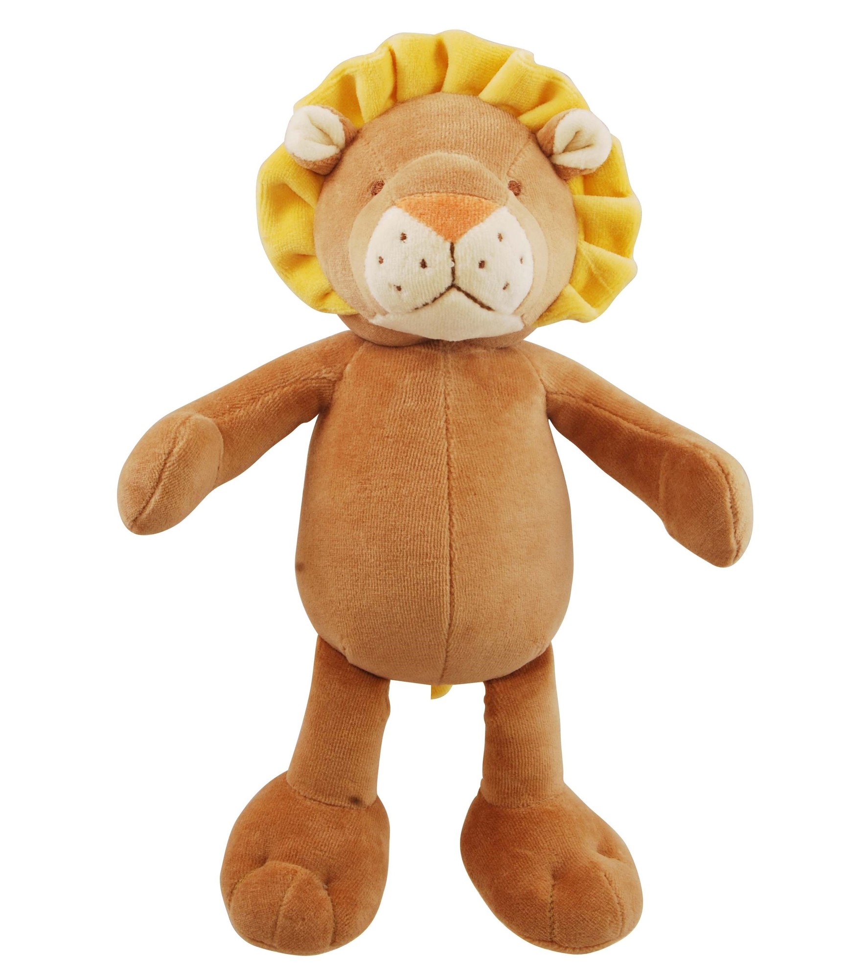 Simply Fido Brooklyn Design Leo Lion Plush Squeaker Dog Toy