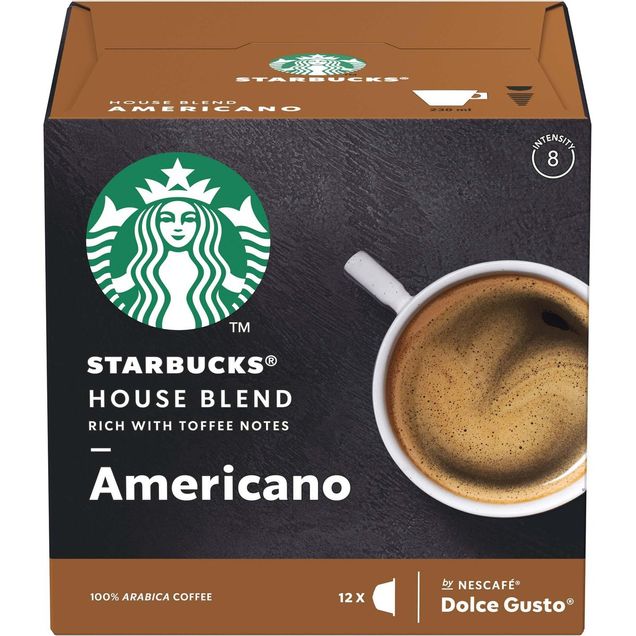 Cápsulas Starbucks House Blend Americano 12 Unidades