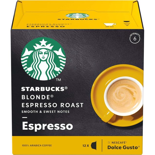 Café Em Cápsula Starbucks Espresso Roast Nescafé Dolce Gusto Blonde Torra Clara 12 Cápsulas
