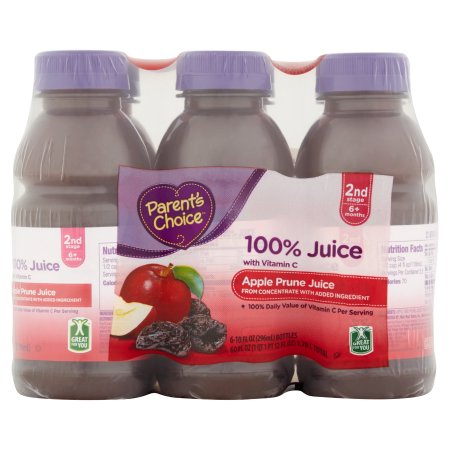 Parent's Choice Apple Prune Juice, 60 Fl Oz, 6-pack
