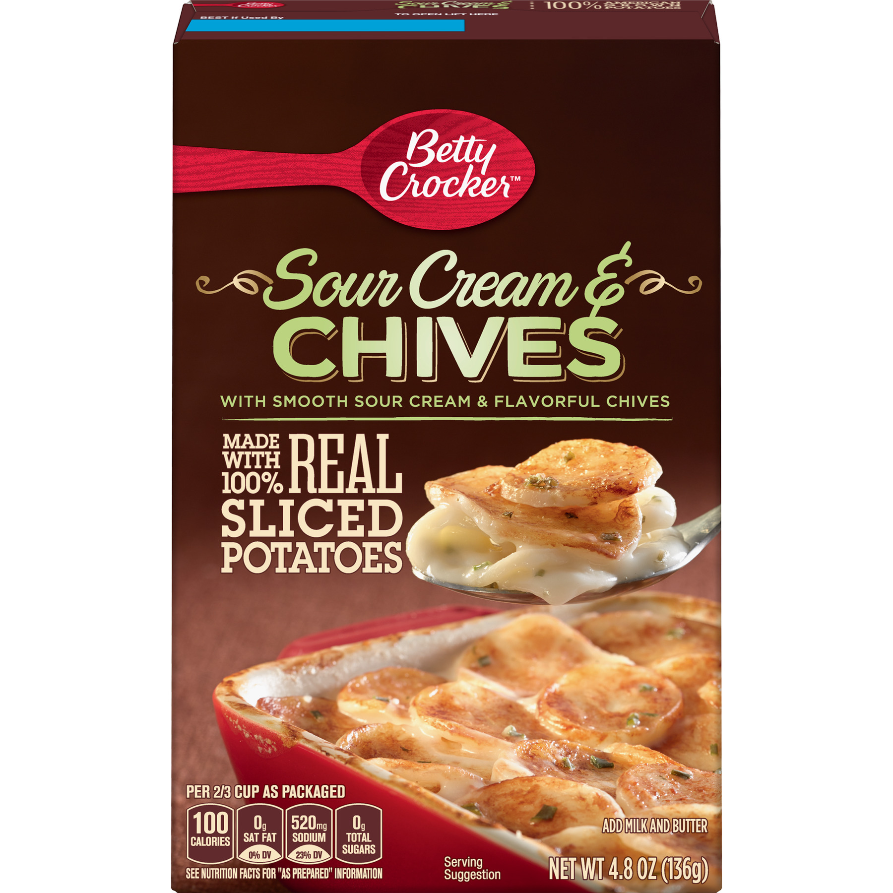Betty Crocker Sour Cream and Chives Potatoes, 4.8 Oz