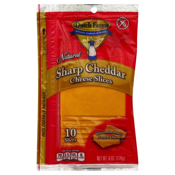 Sharp Cheddar Cheese Slices