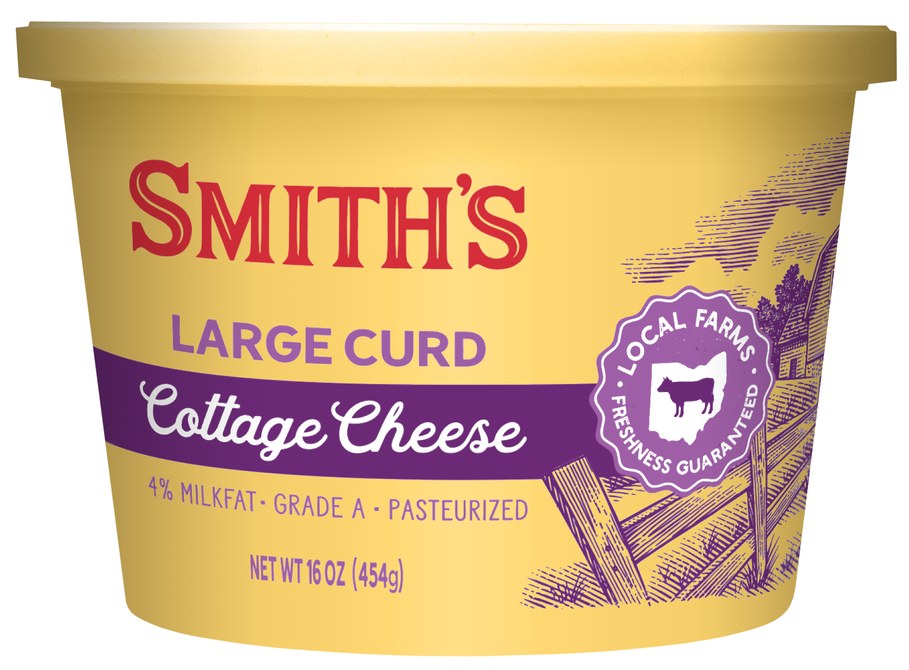 Smith's Large Curd Cottage Cheese, 16 Oz.