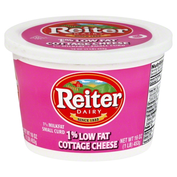 Reiter Dairy 1% Low-Fat Small Curd Cottage Cheese, 16 Oz.