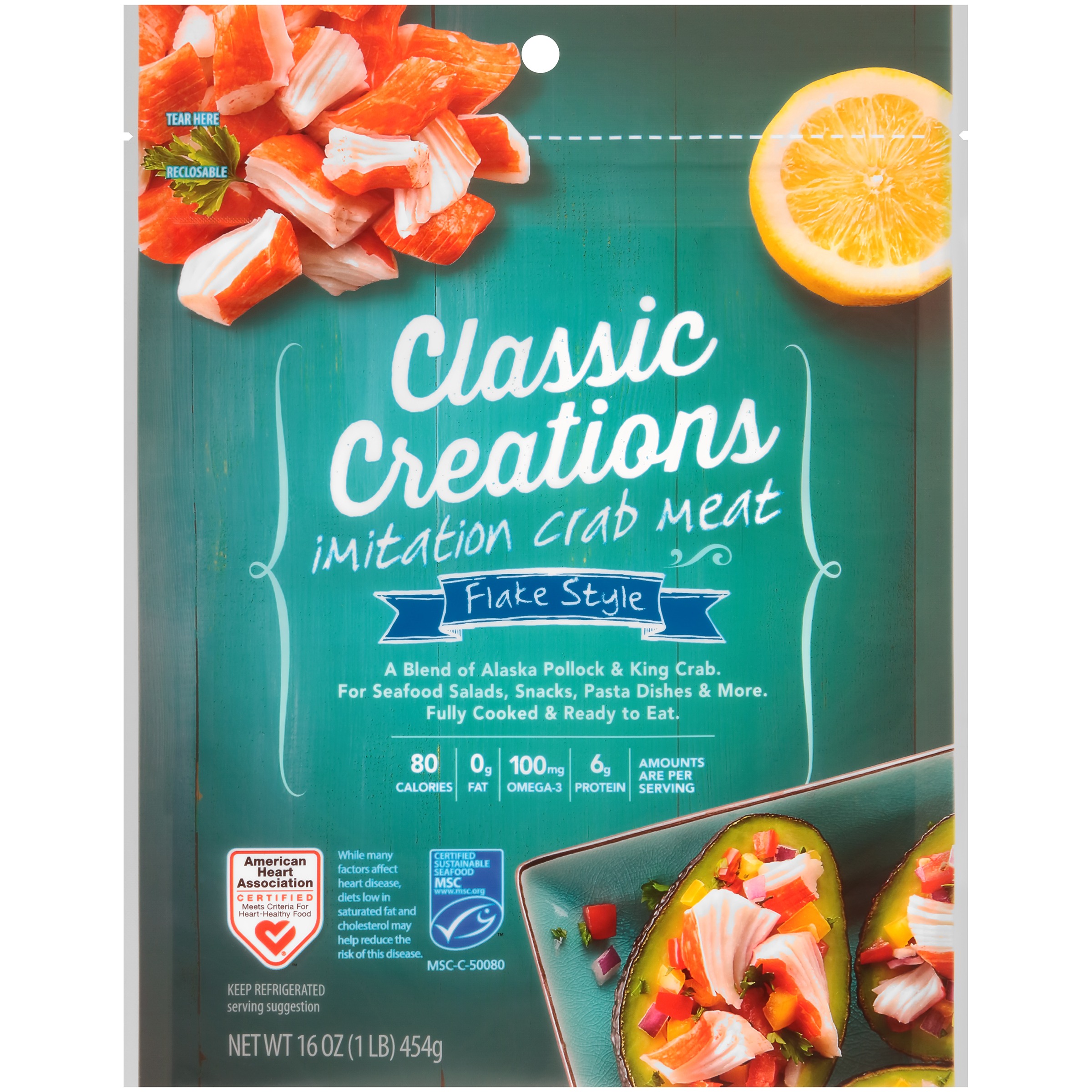 Classic Creation Flake Style Imitation Crab Meat, 16 Oz Image