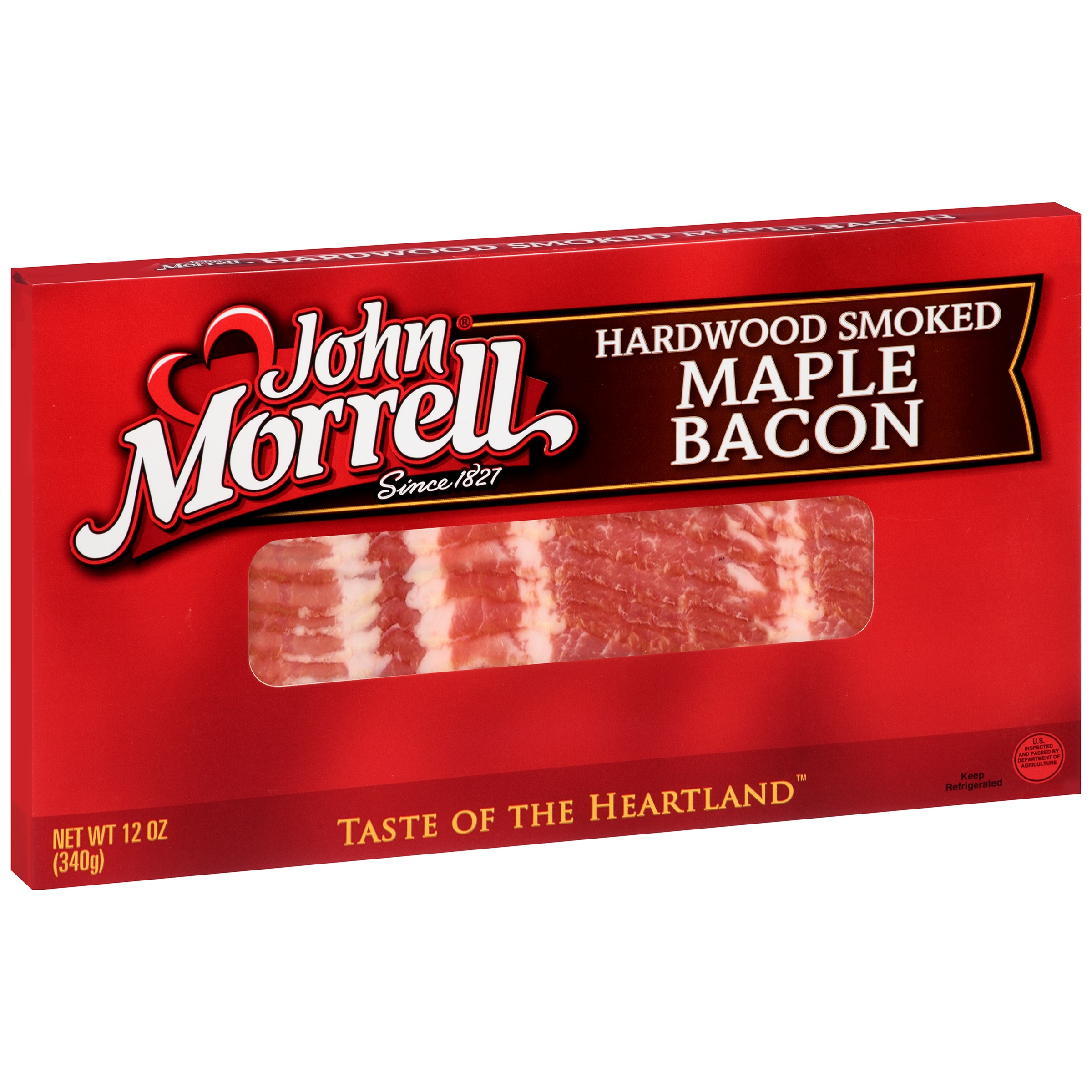 HARDWOOD SMOKED MAPLE BACON, HARDWOOD SMOKED