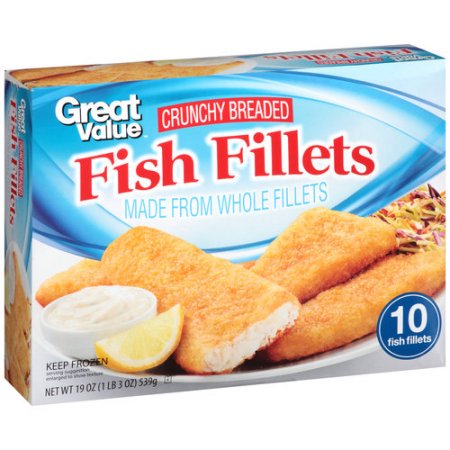 CRUNCHY BREADED FISH FILLETS, CRUNCHY BREADED