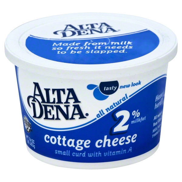 Alta Dena 2% Milkfat Small Curd Cottage Cheese, 16 Oz.