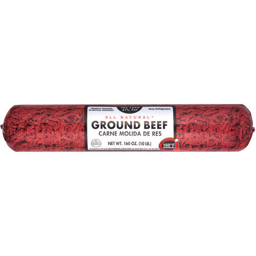73% Lean/ 27% Fat, Ground Beef Roll, 8 Lbs