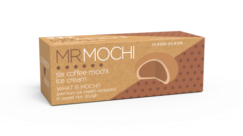 Mr. Mochi Ice Cream, Coffee 6 Pack, 12 Fl Oz (Frozen)