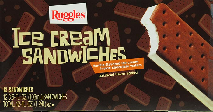 Ruggles Vanilla Ice Cream Sandwiches, 12 Pk 42 Oz
