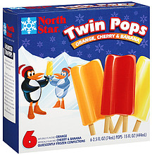 VERY CHERRY QUIESCENTLY FROZEN CONFECTIONS TWIN POPS, VERY CHERRY