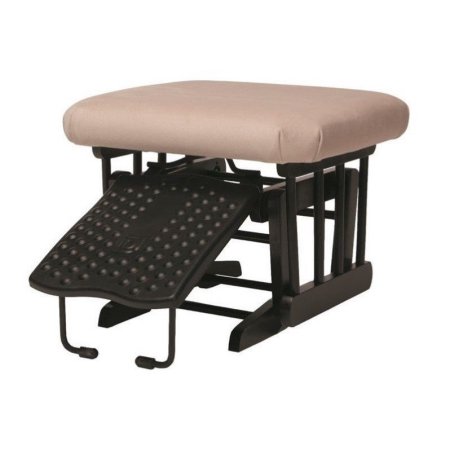 Dutailier Espresso/ Light Beige Nursing Ottoman for Sleigh and 2-post Gliders