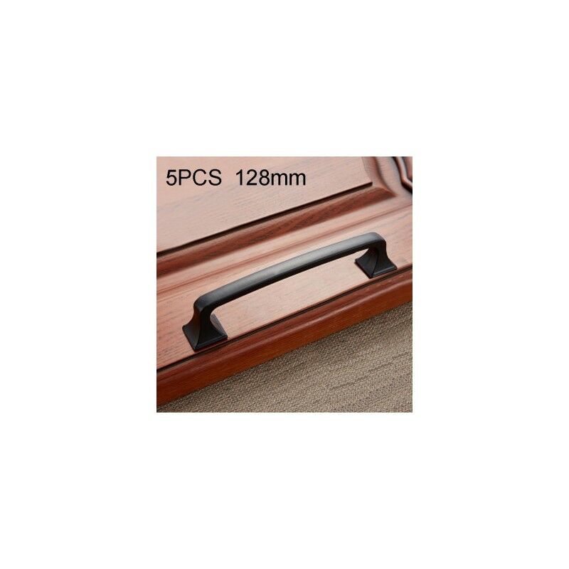 Poignée D'armoire 5 PCS 6222-128 De Meuble Simple En Bronze Noir
