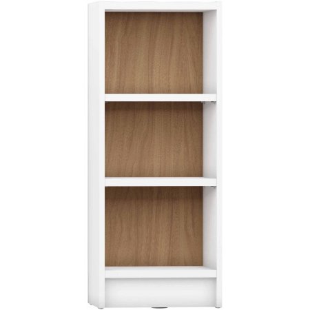 Manhattan Comfort Greenwich 3-Shelf Narrow Tall 1.0 Bookcase