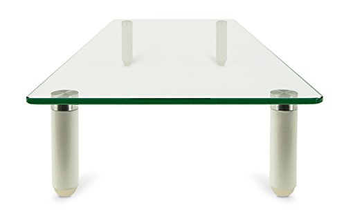 Mount-It MI-7263 22 in. Glass Monitor Laptop Stand, Wide Tempered Glass thumbnail