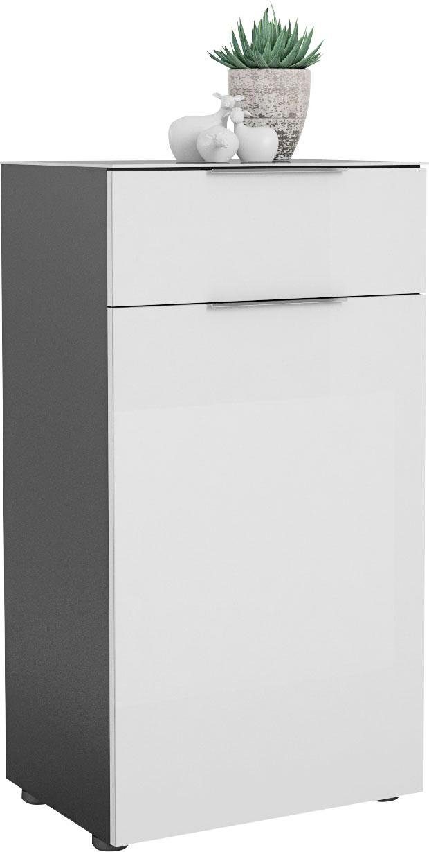 Maja Möbel Schuhschrank »TREND Schuhschrank 2564«, Oberplatte Glas, Schublade Mit Filzeinlage
