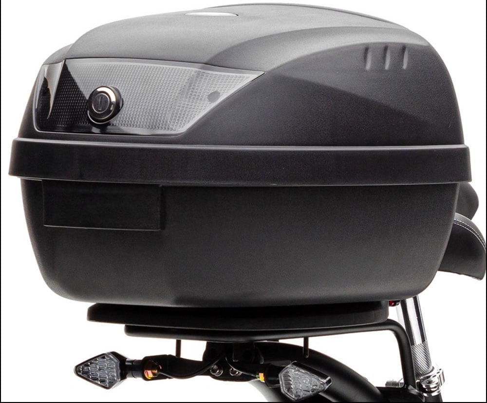 Forca E-Scooter »Knumo Duo 3000 Safety Plus 45 Km/h (inkl. Blinker + Gepcäck-Case + Lithium-Akku)«, 45 Km/h, 30 Km