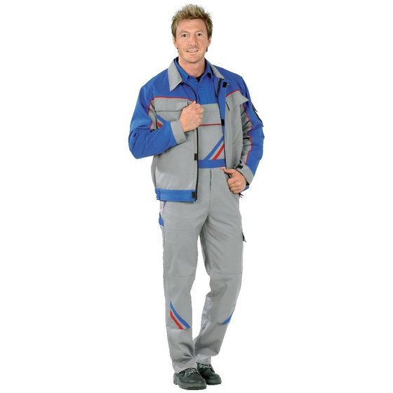 Planam - Bundjacke 2313 Zink/kornblau/rot, Größe 102