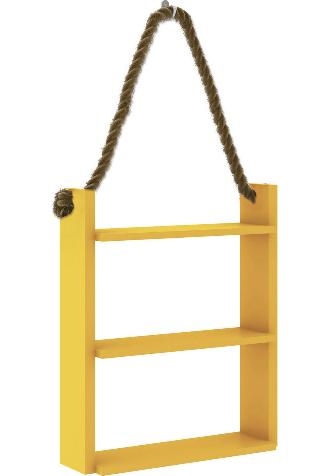 Nicho Decorativo Com Corda Amarelo Movelbento Am 3119