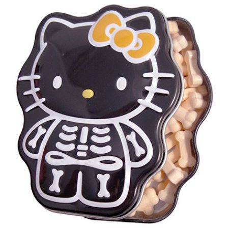 Hello Kitty Sour Orange Skelly Bones Candy Tin