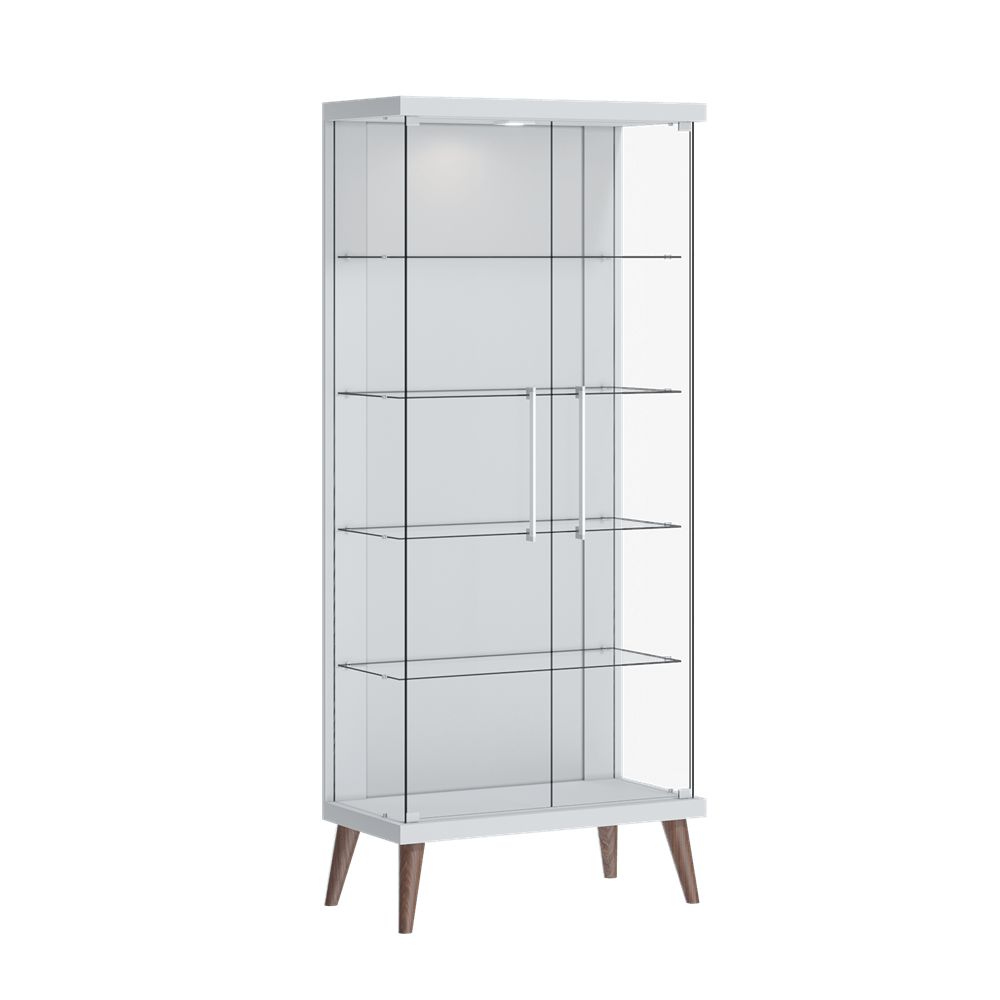 Cristaleira Tifanny Com LED 2289 Branco Acetinado Imcal Móveis