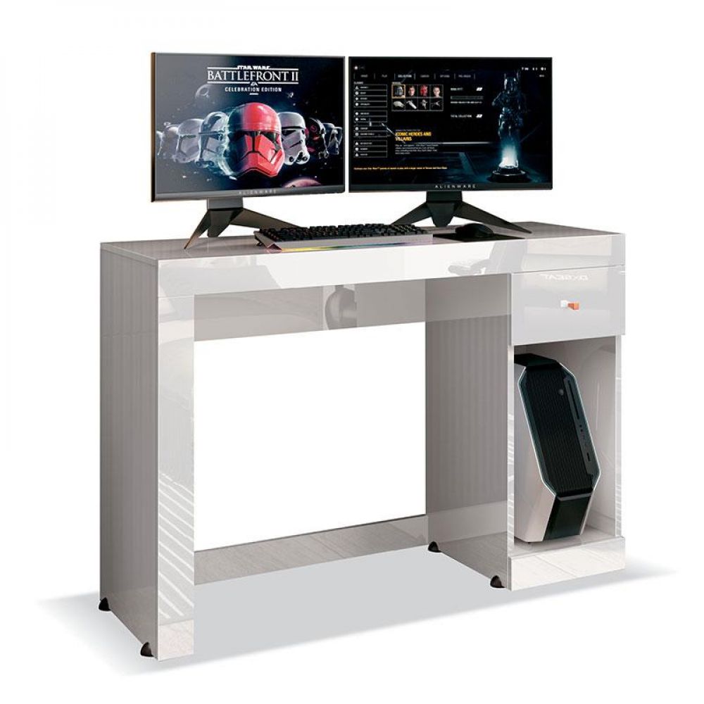Mesa Office Athena Branca 6331 EDN Móveis