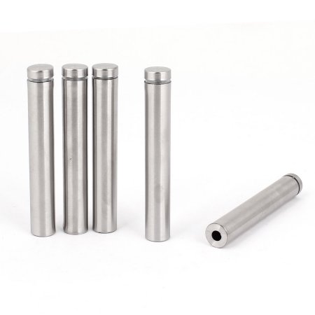 Unique Bargains 5pcs 0.5 Dia 3 Length 12mm X 80mm Stainless Steel Advertising Nail Screws