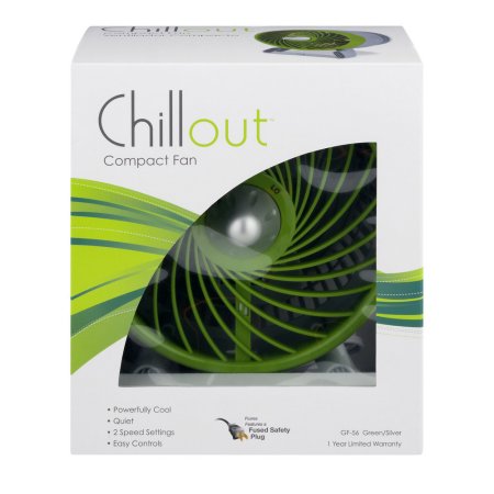 Chillout Compact Fan Green/Silver, 1.0 CT