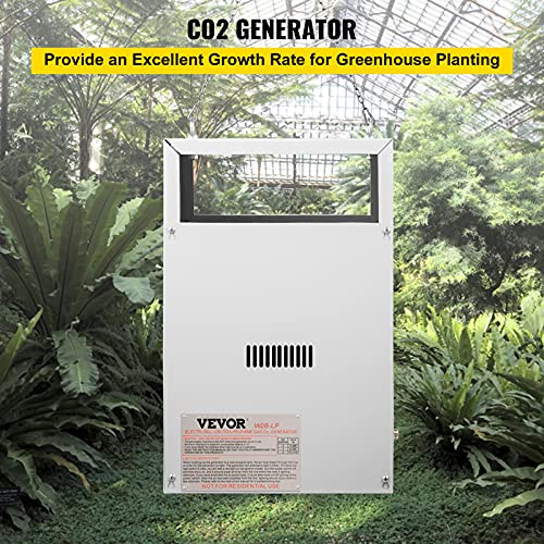 VEVOR CO2 Burner, 2 Brass Burner CO2 Generator for Plant, Liquid Propane LP Carbon Dioxide Generator, 5588 BTU/Hr, Built-in Electronic Ignition, for G thumbnail