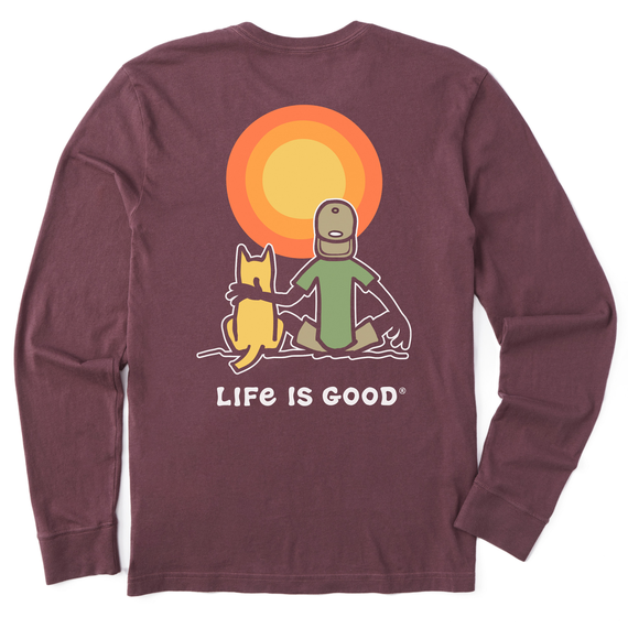 Life Is Good Men's Jake & Rocket Golden Hour Long Sleeve Crusher Tee thumbnail