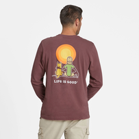 Life Is Good Men's Jake & Rocket Golden Hour Long Sleeve Crusher Tee thumbnail