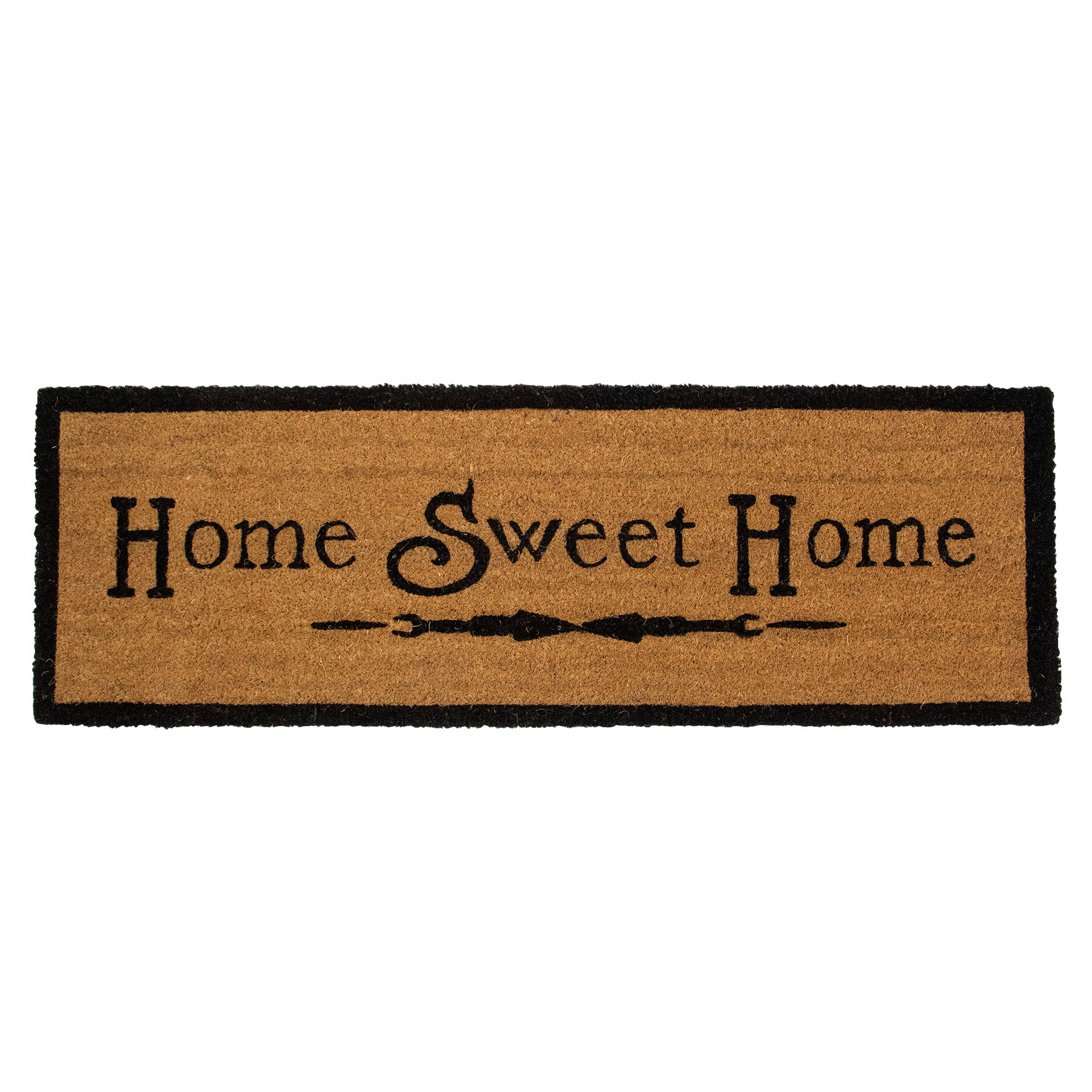 Northlight Natural Coir Rectangular  Home Sweet Home  Doormat 16  X 48