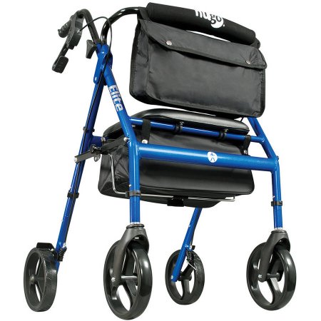 Hugo Elite Rollator Walker with Seat, Backrest and Saddle Bag - 1.0 Ea