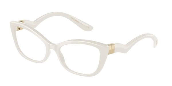 Dolce & Gabbana DG5078 3323 Women’s Glasses White Size 53 - Free Lenses - HSA/FSA Insurance - Blue Light Block Available