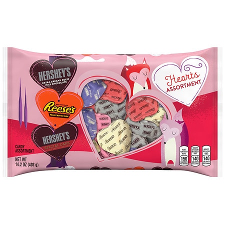 Hershey's Valentine Hearts, Assortment - 15 Oz