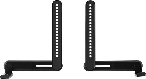Best Buy Essentials™ - Rear/Bottom Soundbar Wall Mount for Most 15 Lb. Soundbars - Black