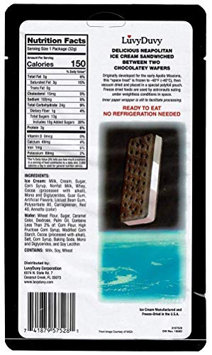 LuvyDuvy Freeze-Dried Neapolitan Ice Cream Sandwiches (chocolate-Vanilla-Strawberry) - 4-Pack thumbnail