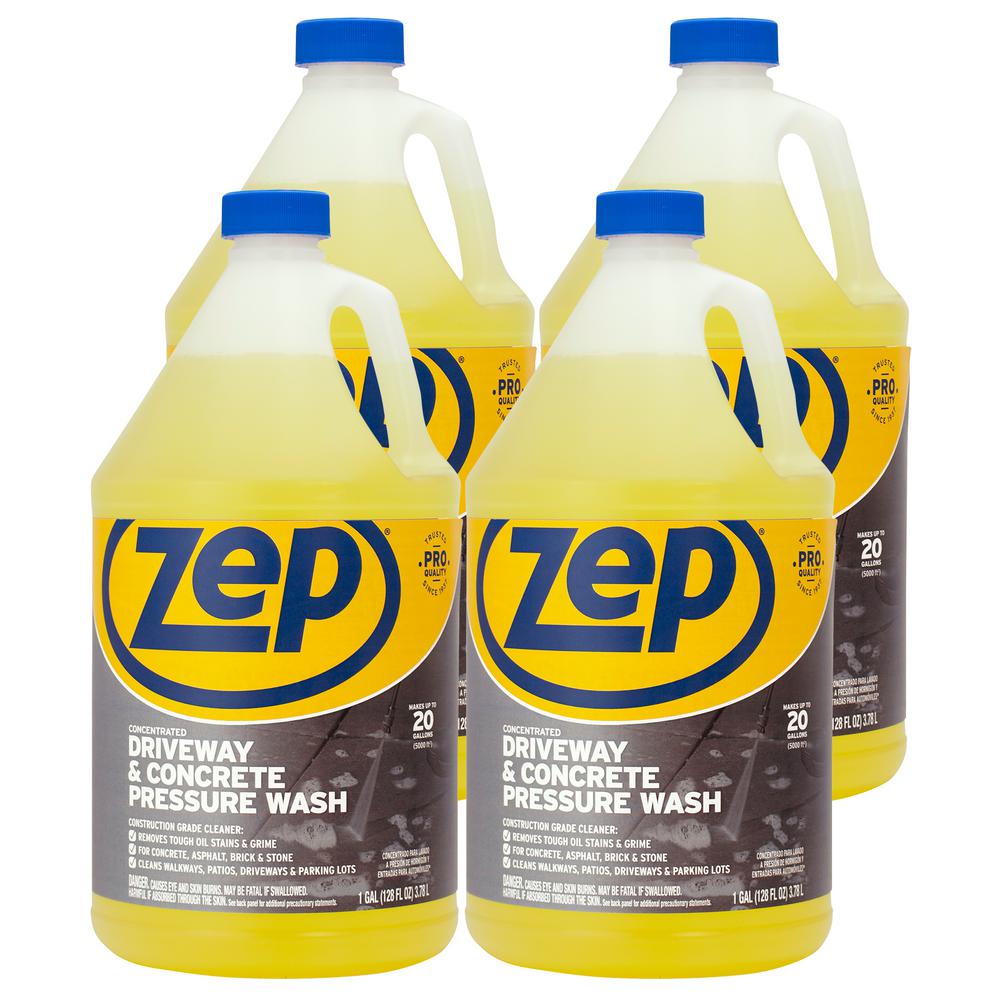 ZEP 128 Oz. Driveway and Concrete Pressure Wash Concentrate Cleaner (4-Pack)