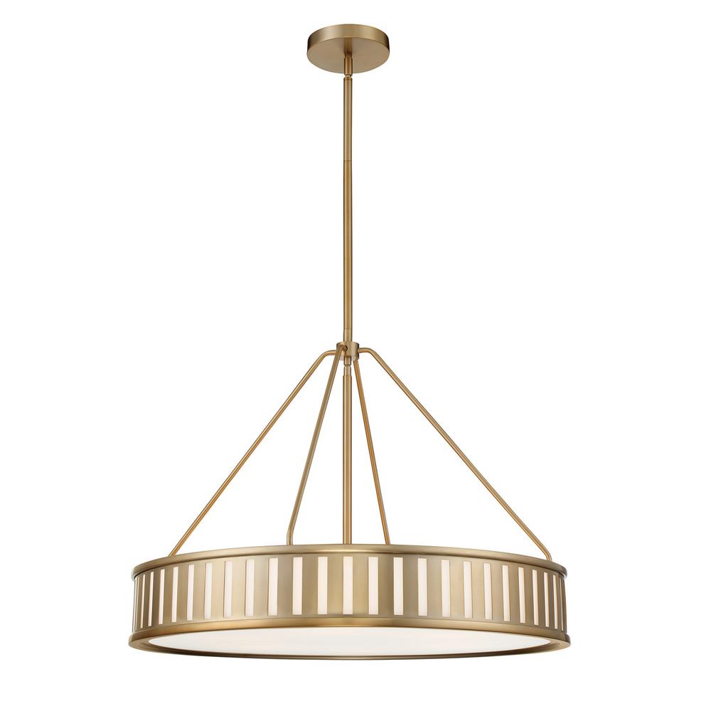 Crystorama Kendal 28 Inch 6 Light Chandelier Kendal - KEN-8306-VG - Industrial