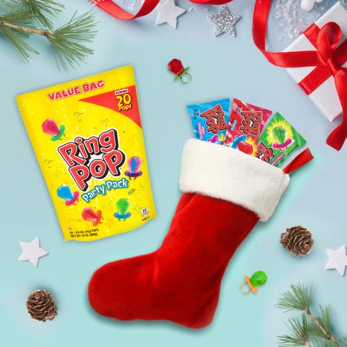 Ring Pop Individually Wrapped Bulk Variety Party Lollipop Suckers with Assorted Flavors Fun Candy for Birthdays & Celebrations, Original, Mixed Fruit, thumbnail