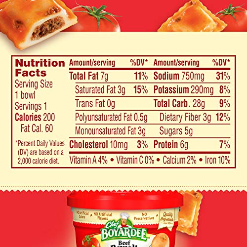Chef Boyardee Beef in Tomato & Meat Sauce Ravioli, 7.5 Oz. (Pack of 12) thumbnail