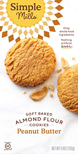 Simple Mills Almond Flour Peanut Butter Cookies, Gluten Free and Delicious Soft Baked Cookies, Organic Coconut Oil, Good for Snacks, Nutrient Dense, 6 thumbnail