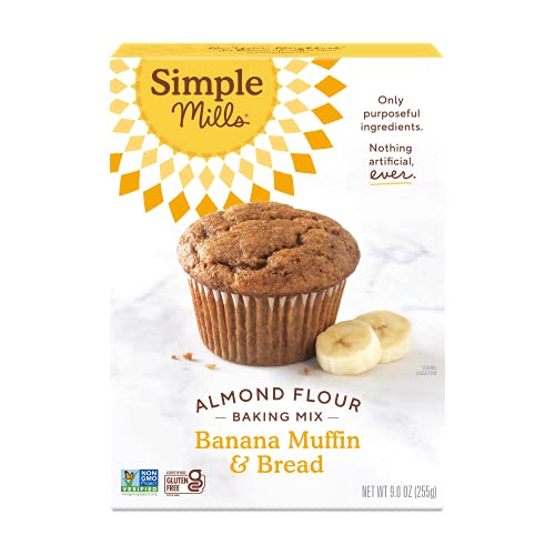 Simple Mills Almond Flour Baking Mix  Gluten Free Banana Bread Mix  Muffin Pan Ready  Made with Whole Foods  3 Count (Packaging May Vary) thumbnail