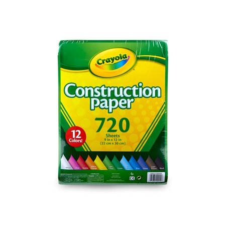 Branded the Crayola Bulk Construction Paper  12 Assorted Colors (720 Ct.) Pack of 1
