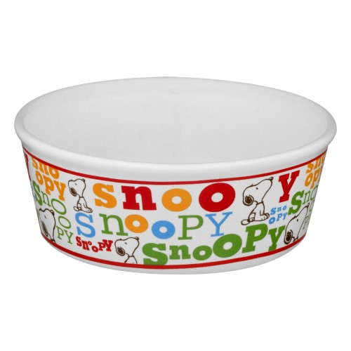 Peanuts Round Pet Bowl Classic Snoopy/Snoopy Typography, 1.0 CT