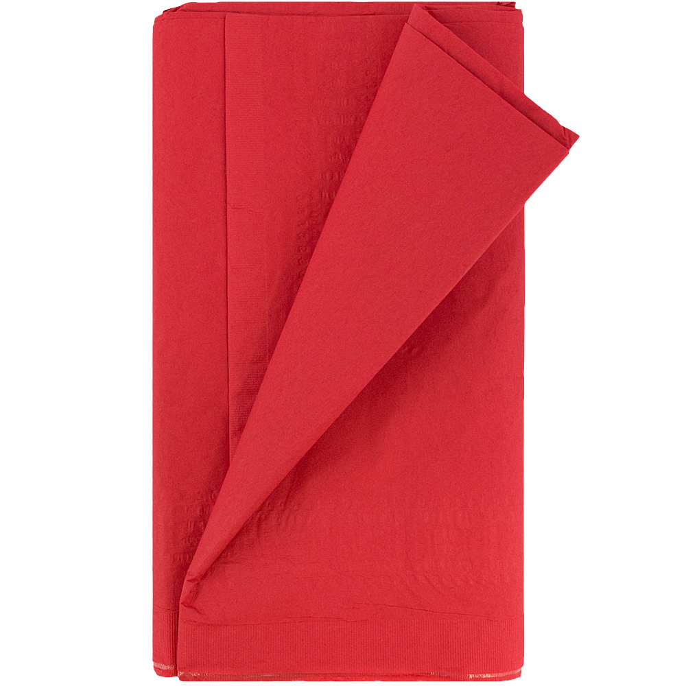 JAM Paper Plastic Table Cover, 54 X 108 Inches, Red Tablecloth, Sold Individually (291423360) | Quill