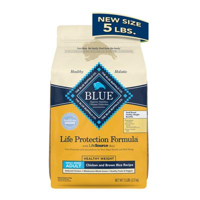 Blue Buffalo Life Protection Formula Adult Small Breed Healthy Weight Dry Dog Food  Chicken  5 Lbs
