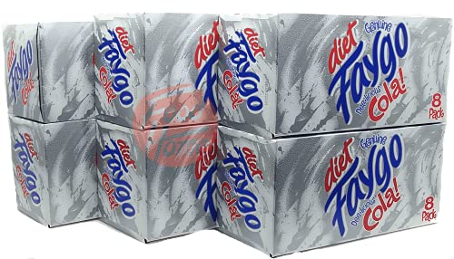 Diet Faygo Cola! Soda Pop. 8-pack 12-fl. Oz. Cans in Box (1) thumbnail
